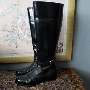 Cuadra Urban Tall Riding Boots Black Patent